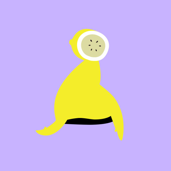 Illustration Zitrone als Bildmetapher für eigenständige Markenwelt